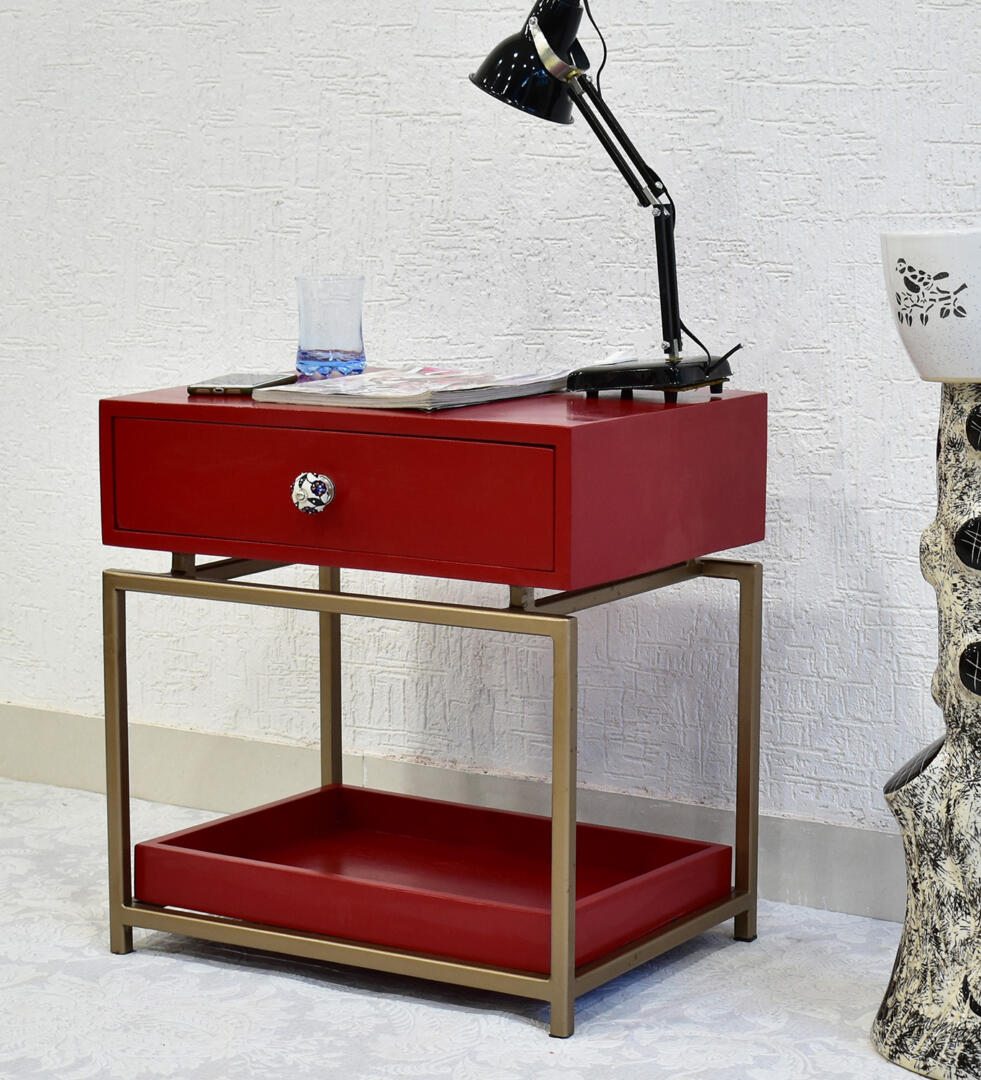 SamDecors-Red EVE Side Table